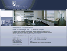 Tablet Screenshot of notare-eckersberger-goeppel.de